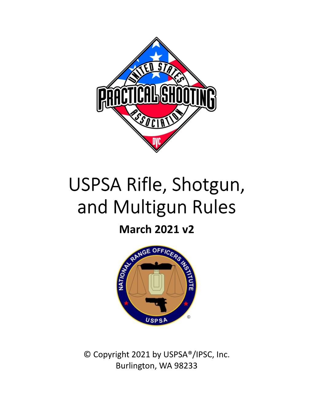 USPSA Rifle, Shotgun, and Multigun Rules