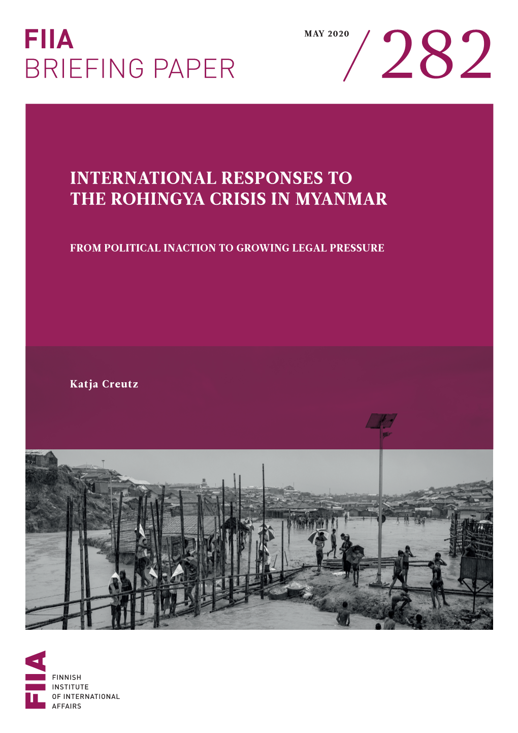 International Responses to the Rohingya Crisis in Myanmar: From