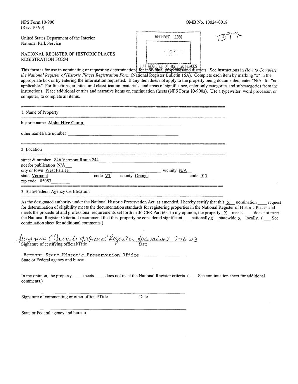 National Register of Historic Places