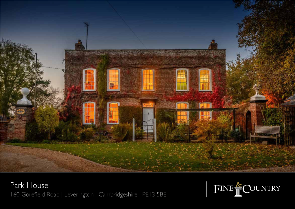 Park House 160 Gorefield Road | Leverington | Cambridgeshire | PE13 5BE FAMILY MATTERS