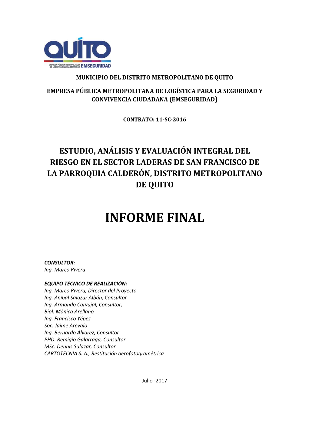 Informe Final LSF VOLUMEN I Julio 2017.Pdf