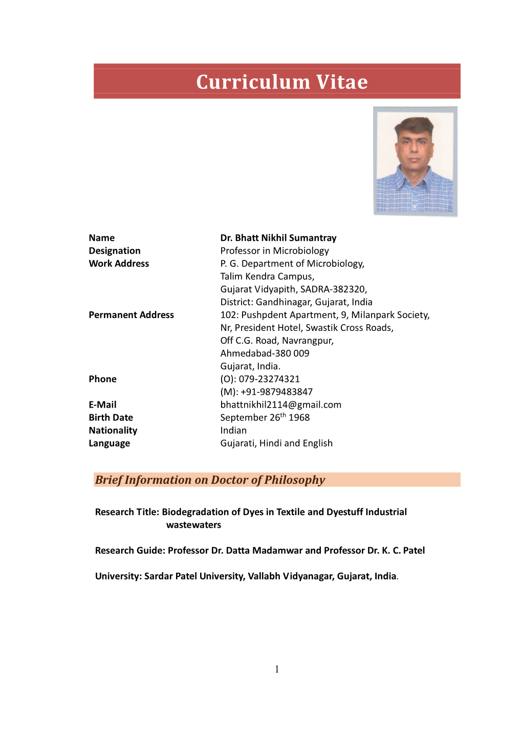 Dr. Nikhil S Bhatt.Pdf