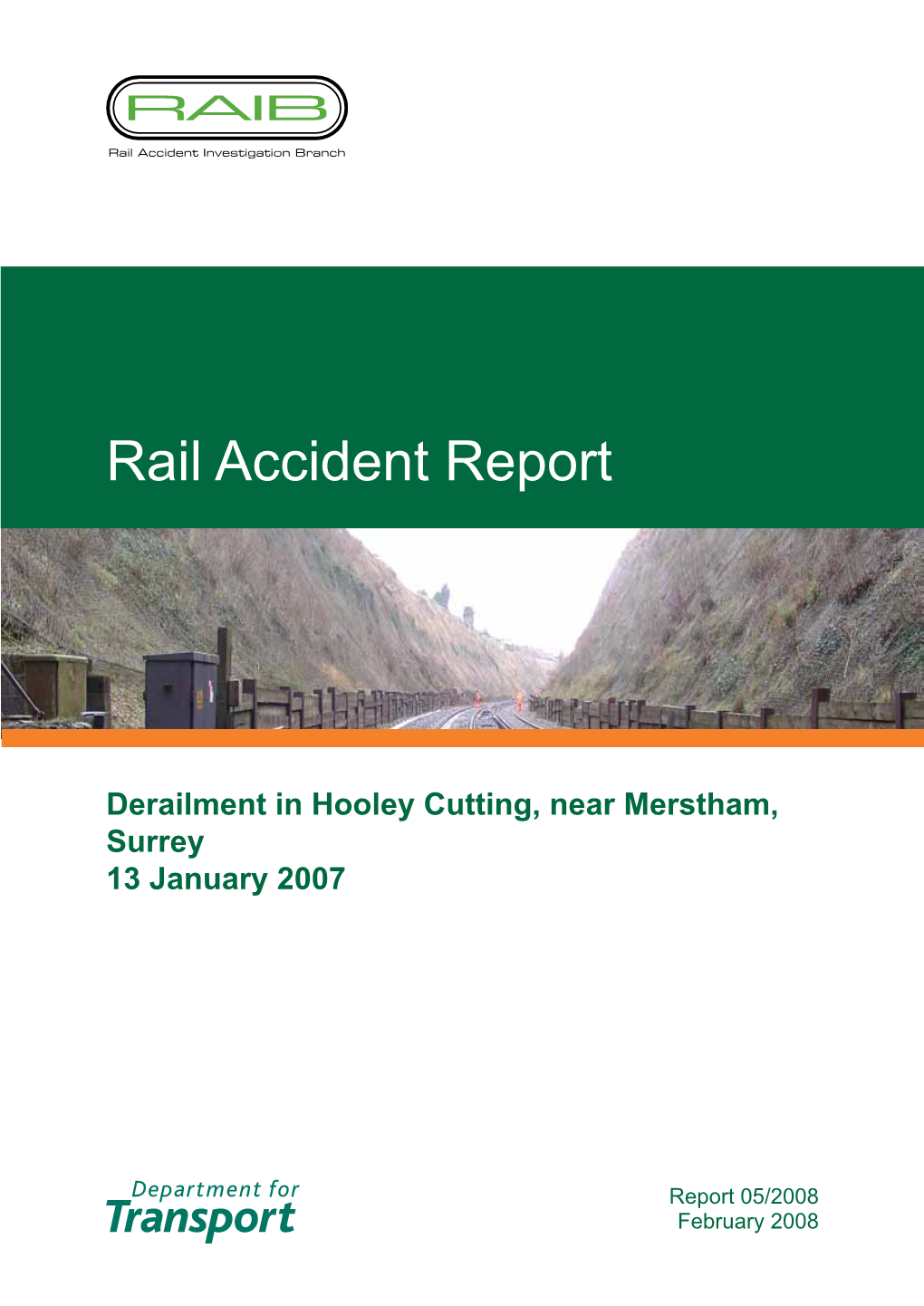 Rail Accident Report