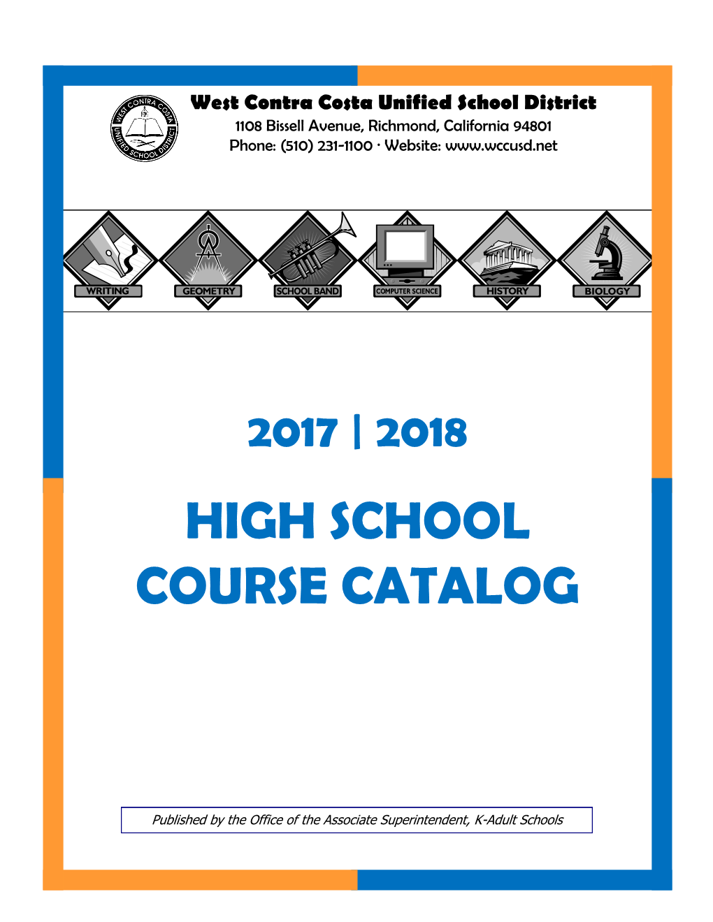 High School Course Catalog……………………………………………………………………