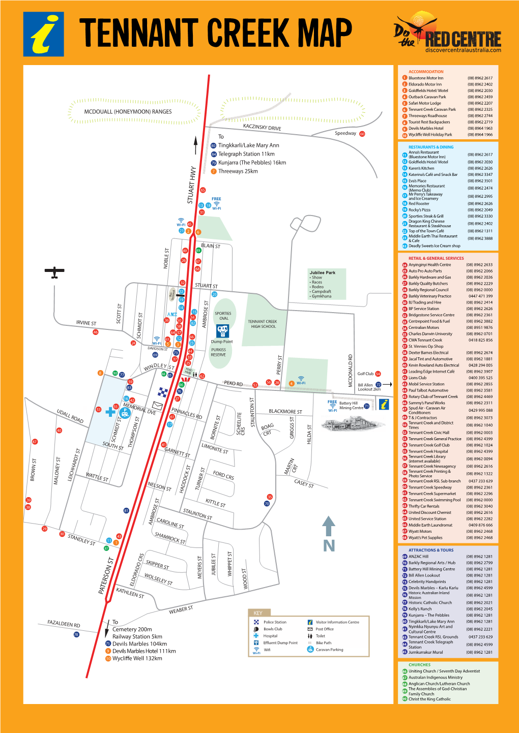 Tennant Creek Map