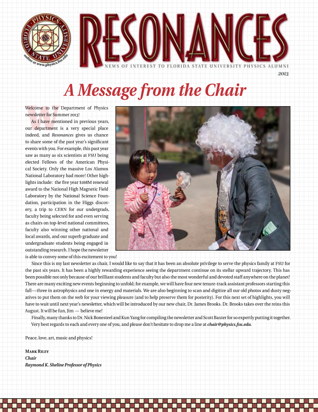 Read Our 2013 Newsletter Here!