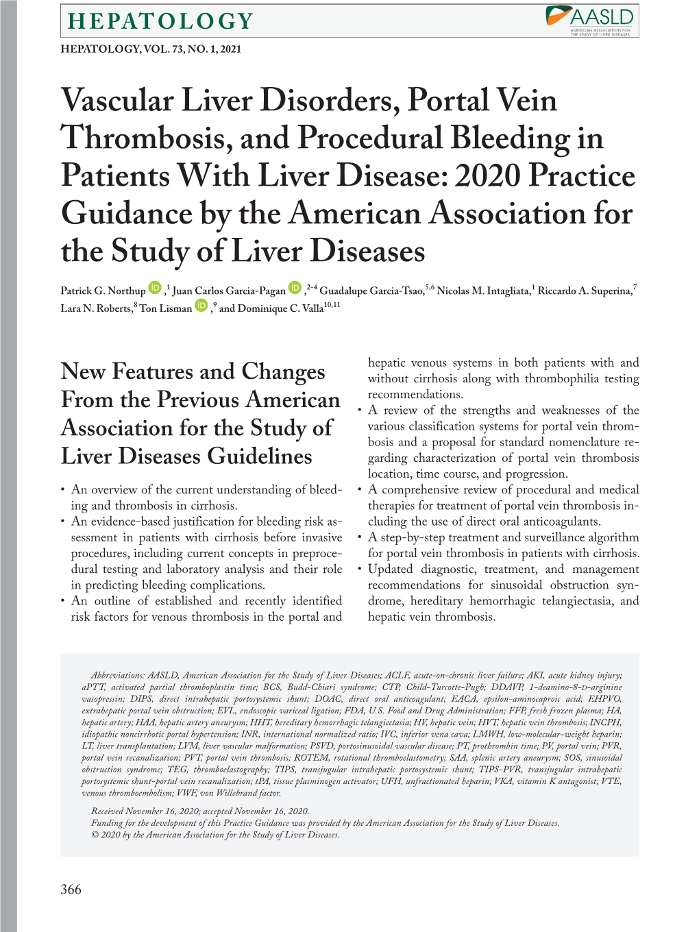 Vascular Liver Disorders, Portal Vein Thrombosis, and Procedural