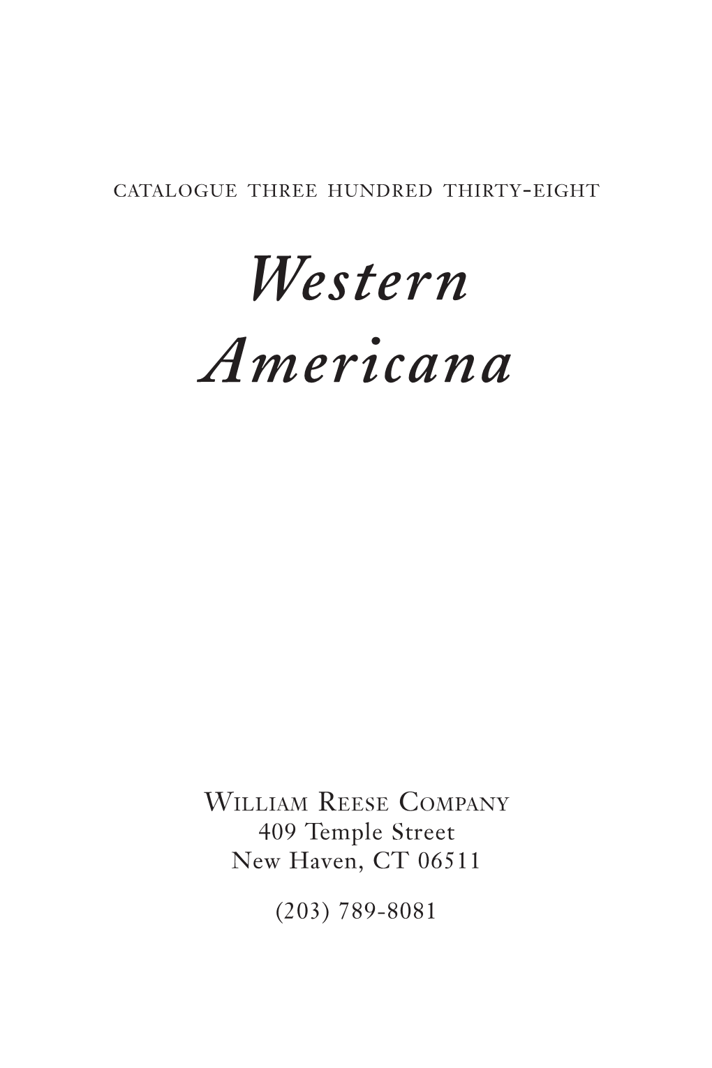 Western Americana