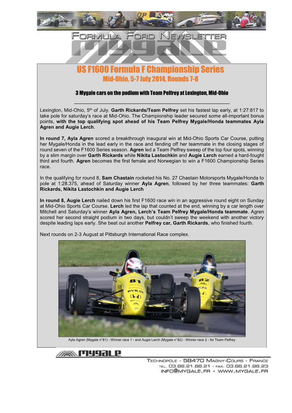 US F1600 Formula F Championship Series