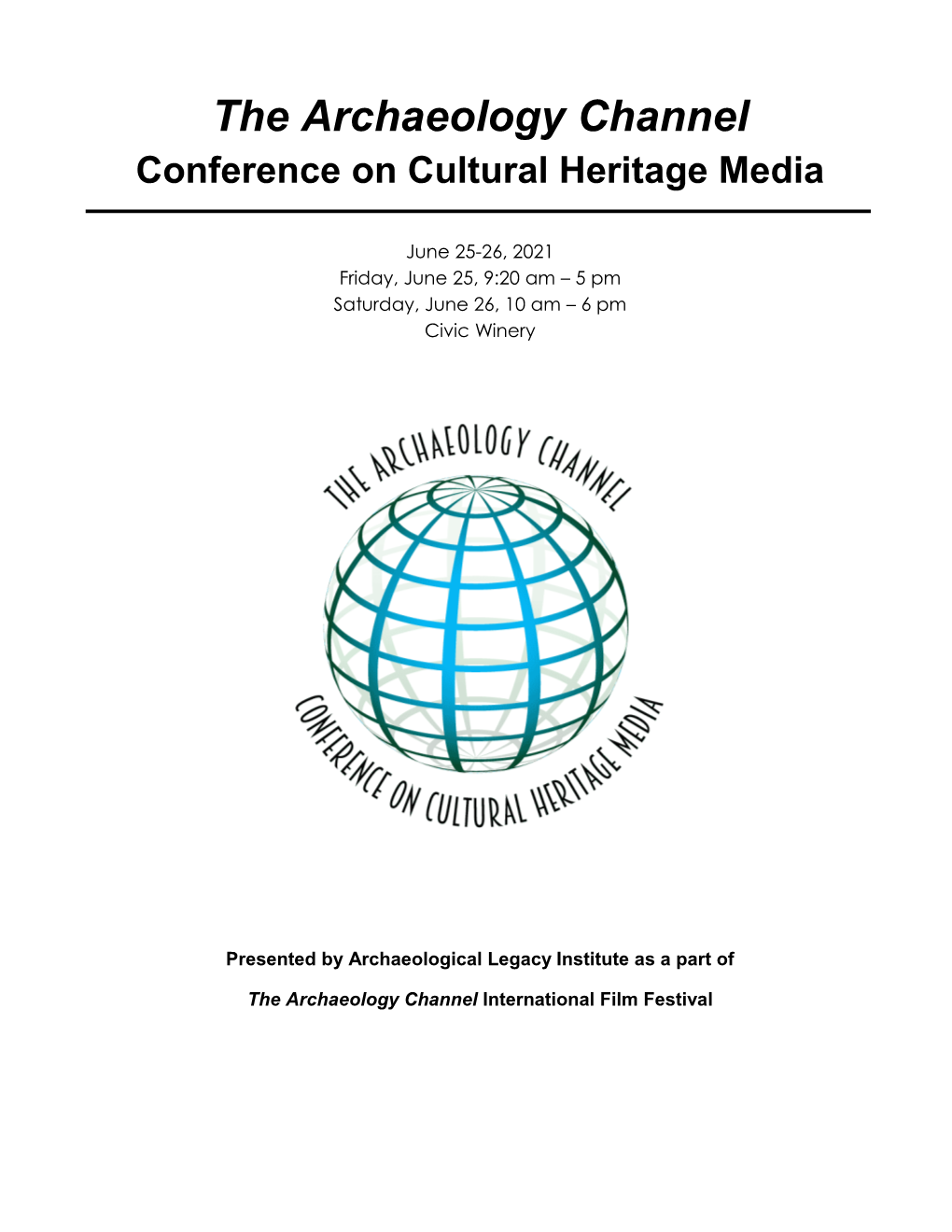 Conference on Cultural Heritage Media