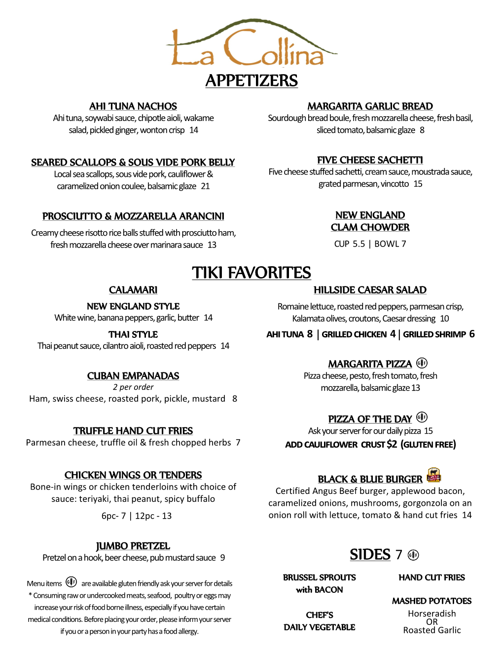 View Our Menu