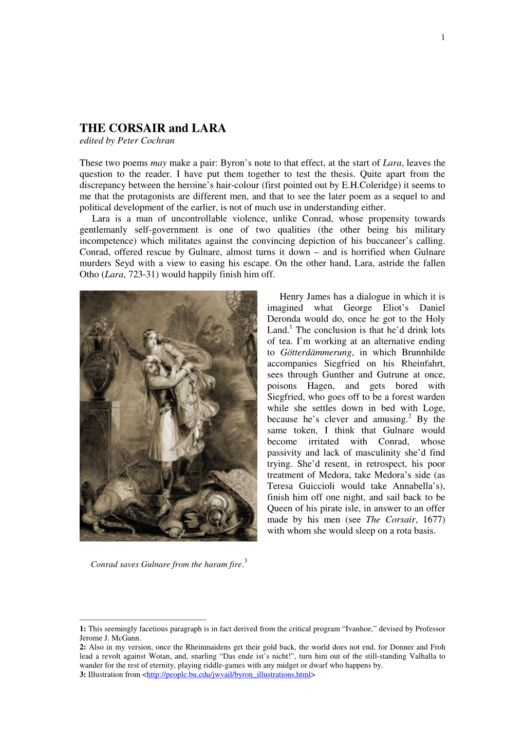 THE CORSAIR and LARA Edited by Peter Cochran