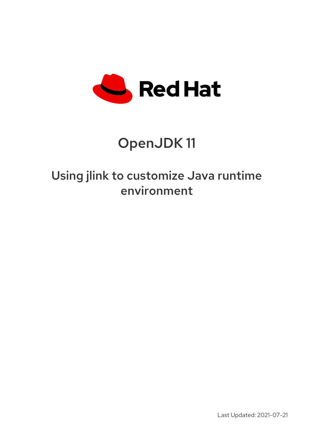Openjdk 11 Using Jlink to Customize Java Runtime Environment Legal Notice