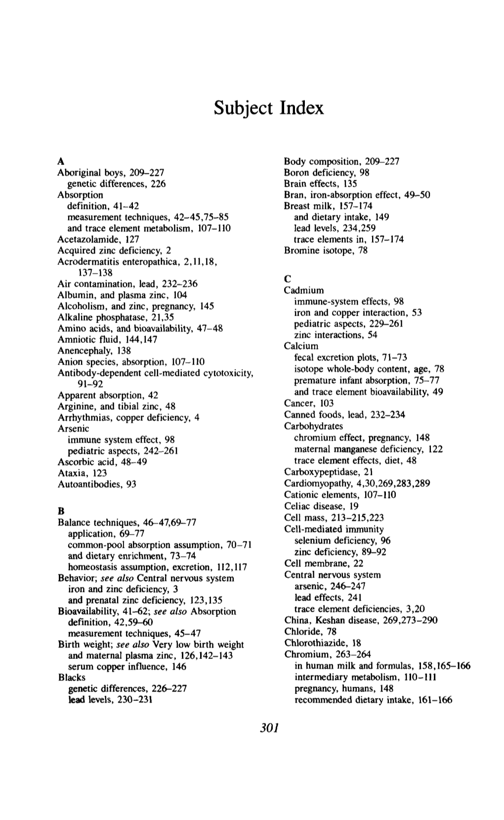 Subject Index