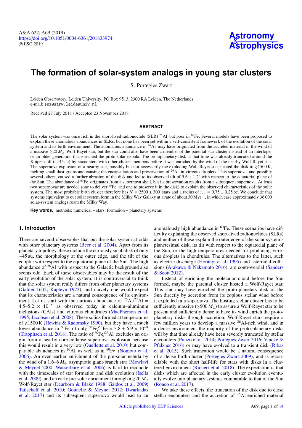 The Formation of Solar-System Analogs in Young Star Clusters S