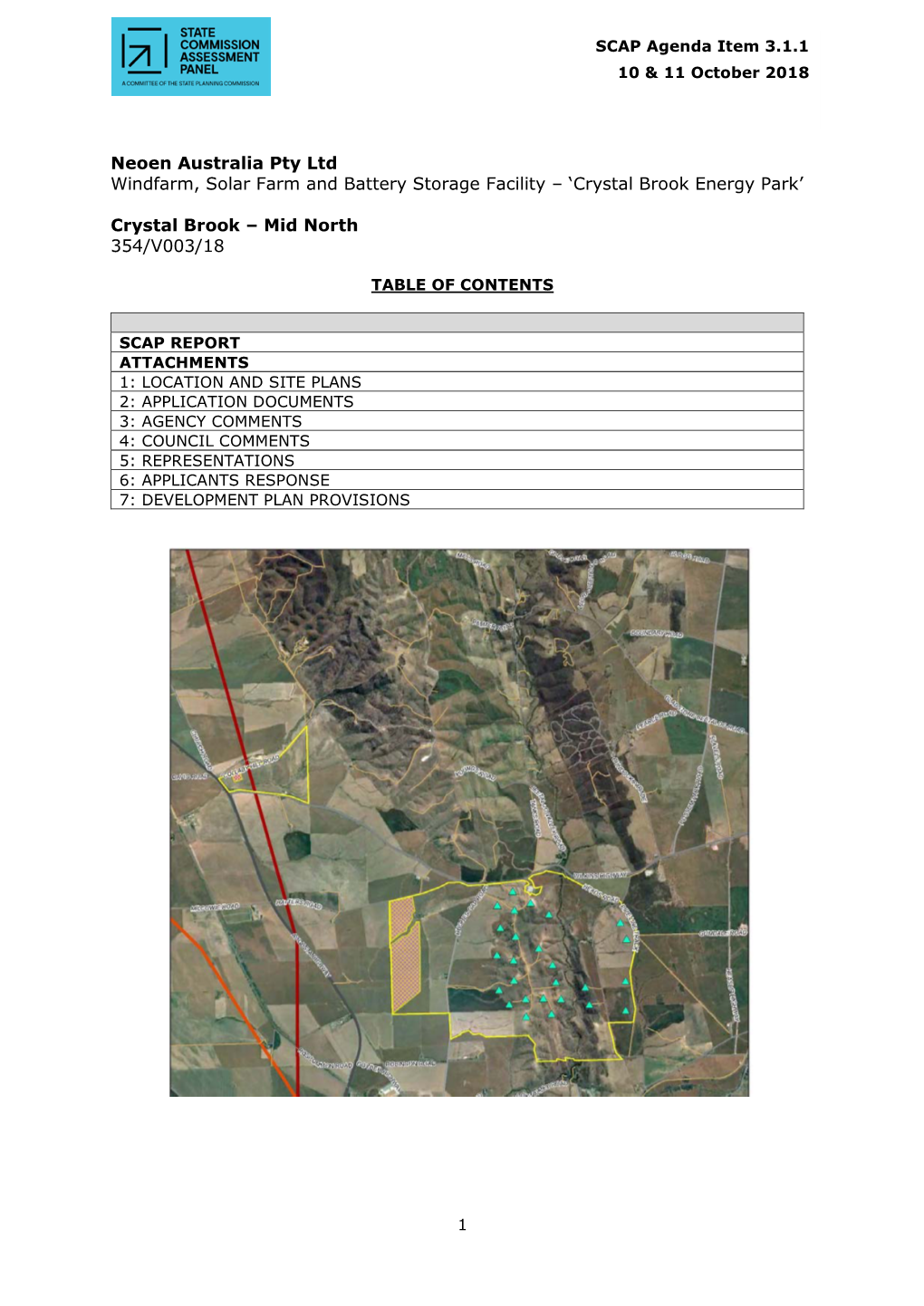 Neoen Australia Pty Ltd Windfarm, Solar Farm and Battery Storage Facility – ‘Crystal Brook Energy Park’