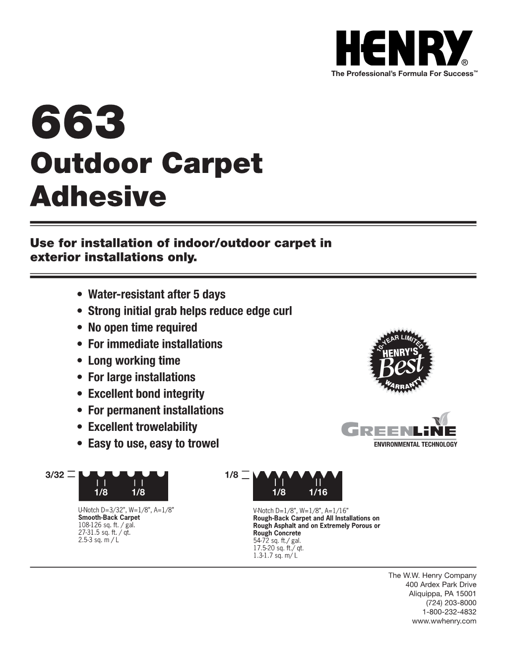 Outdoor Carpet Adhesive