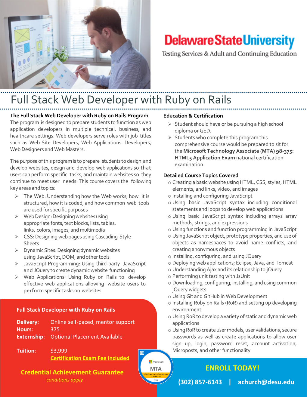 Full Stack Web Developer with Ruby on Rails