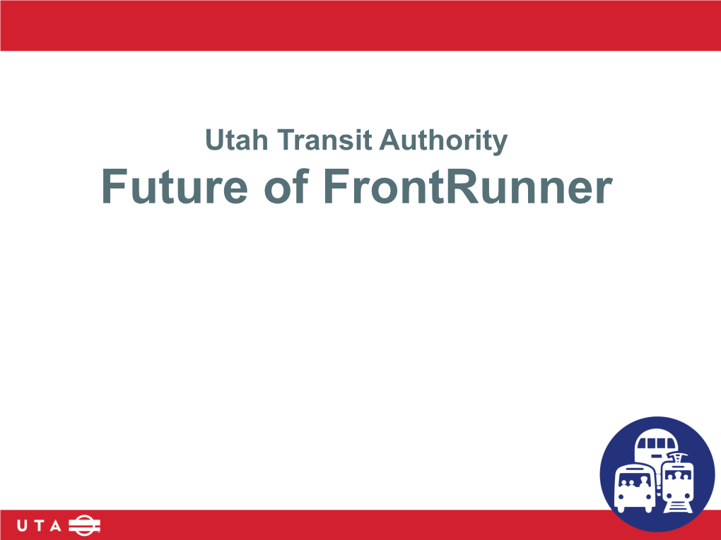 Future of Frontrunner