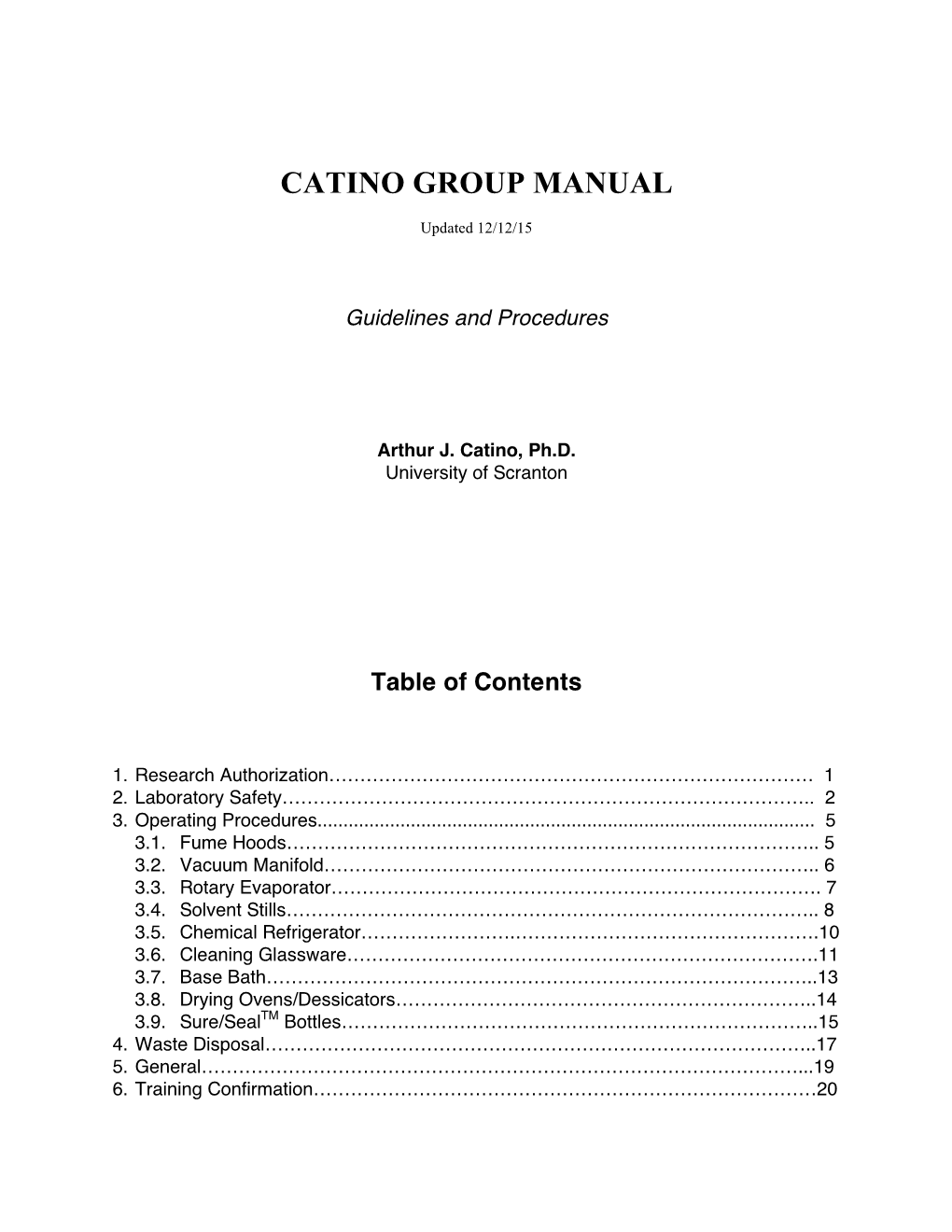 Group Manual