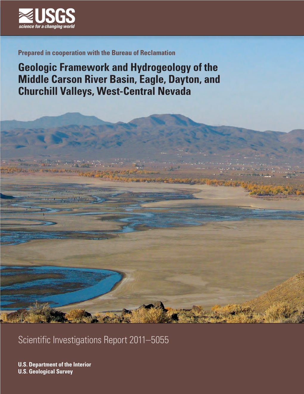 Geologic Framework and Hydrogeology of the Middle Carson River Basin, Eagle, Dayton, and Churchill Valleys, West-Central Nevada