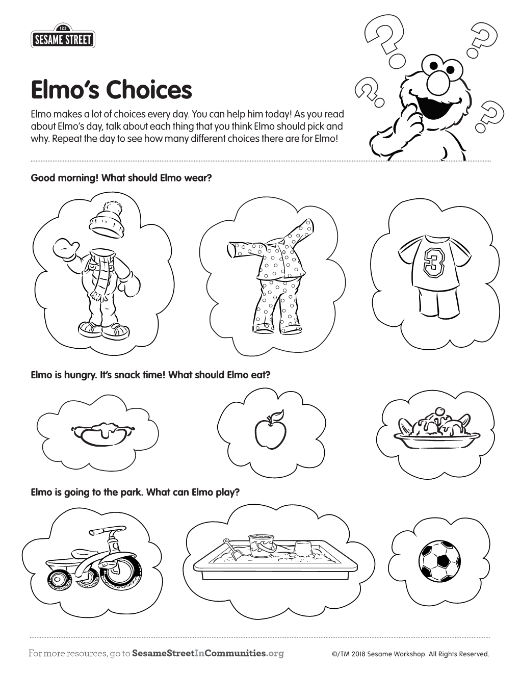 Elmo's Choices