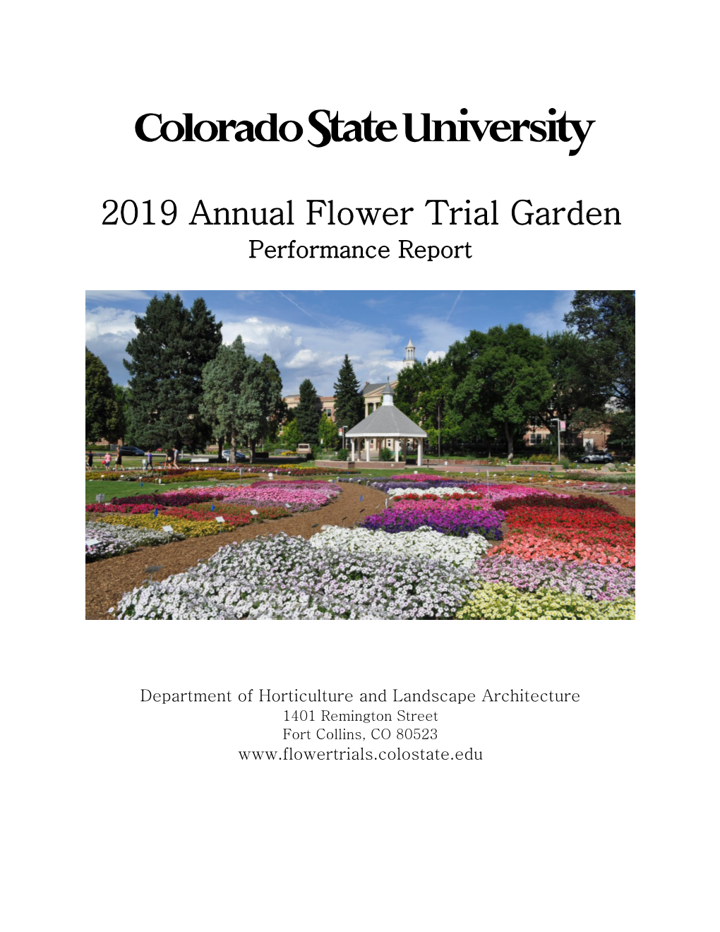 2019 Annual Flower Trial Garden