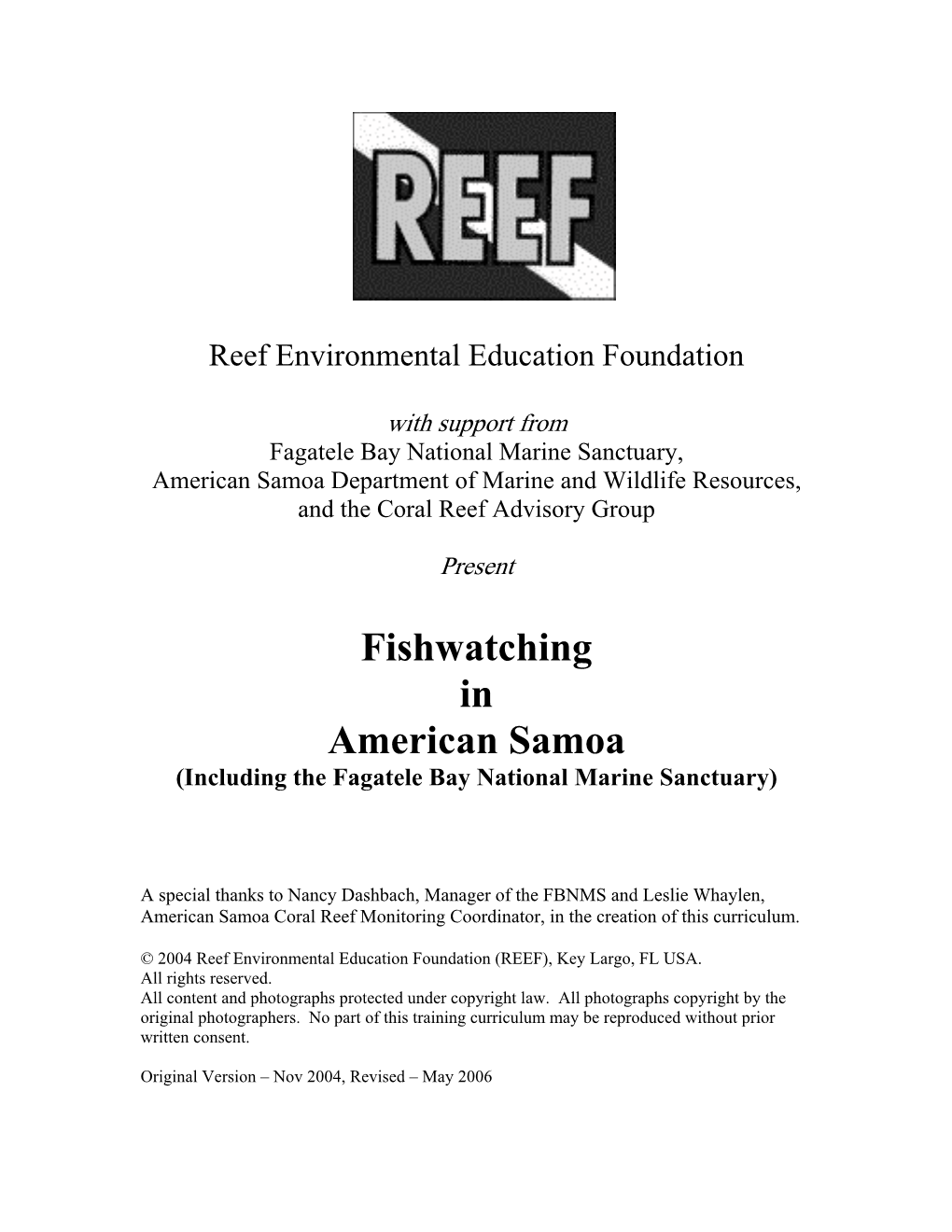 Reef Environmental Education Foundation