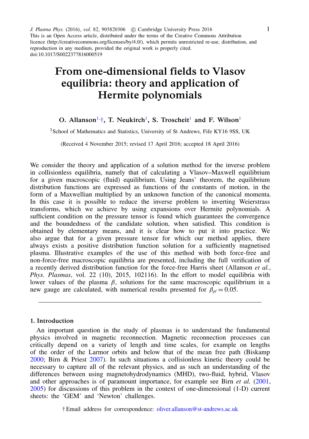 Theory and Application of Hermite Polynomials