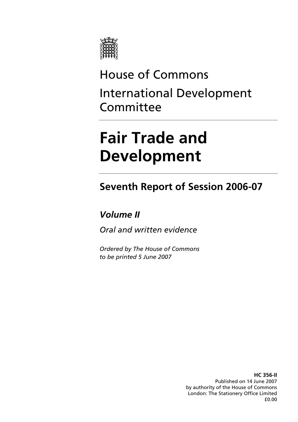 Fair Trade and Development