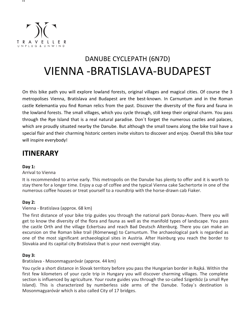 Vienna -Bratislava-Budapest