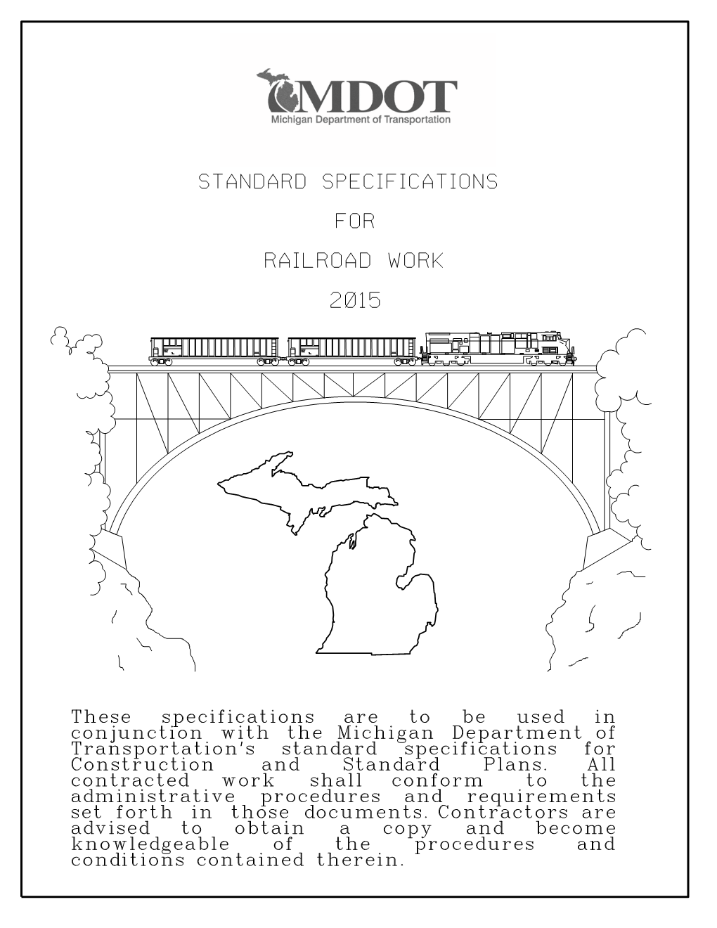 2015 MDOT Railroad Specifications