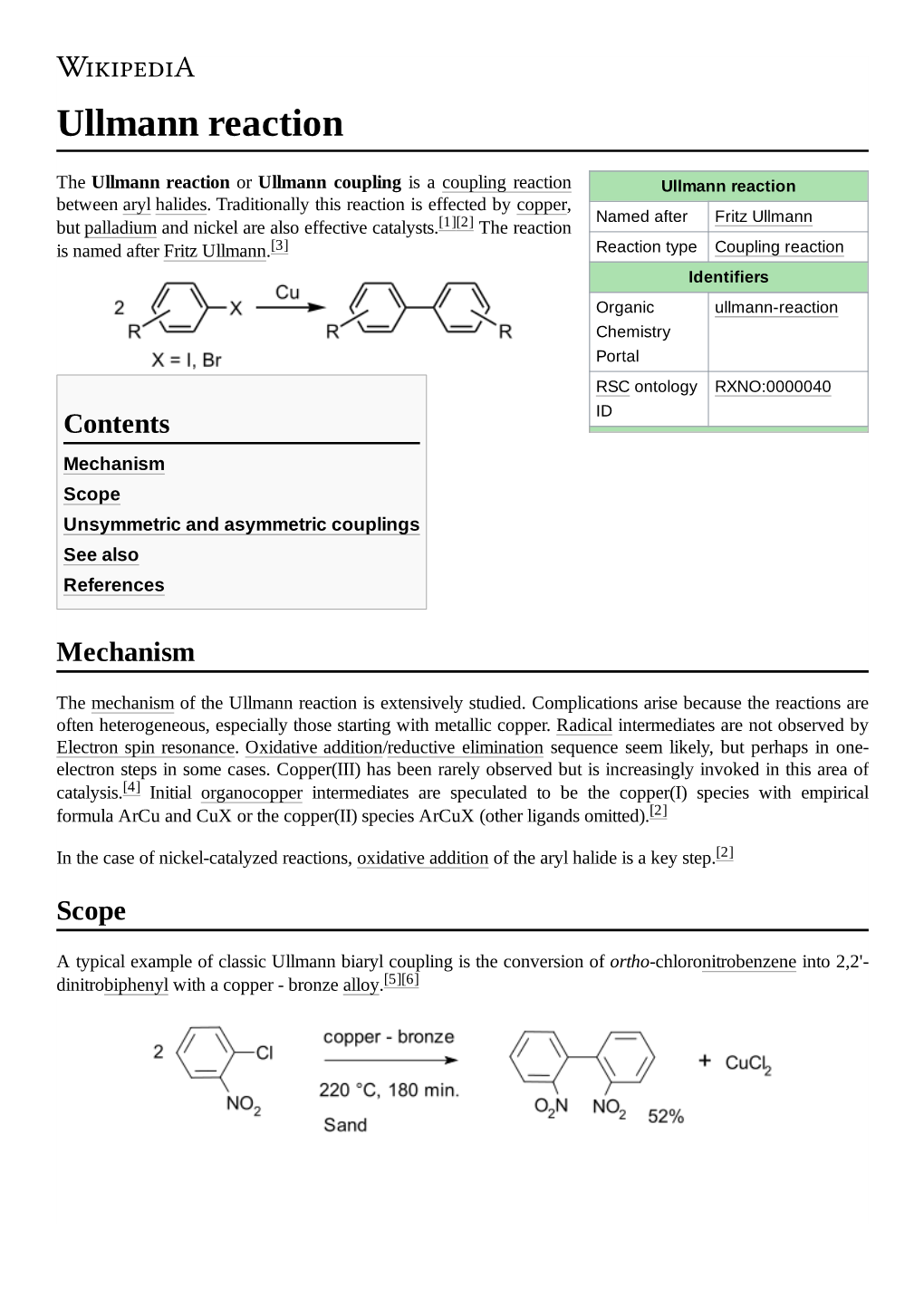 Ullmann Reaction