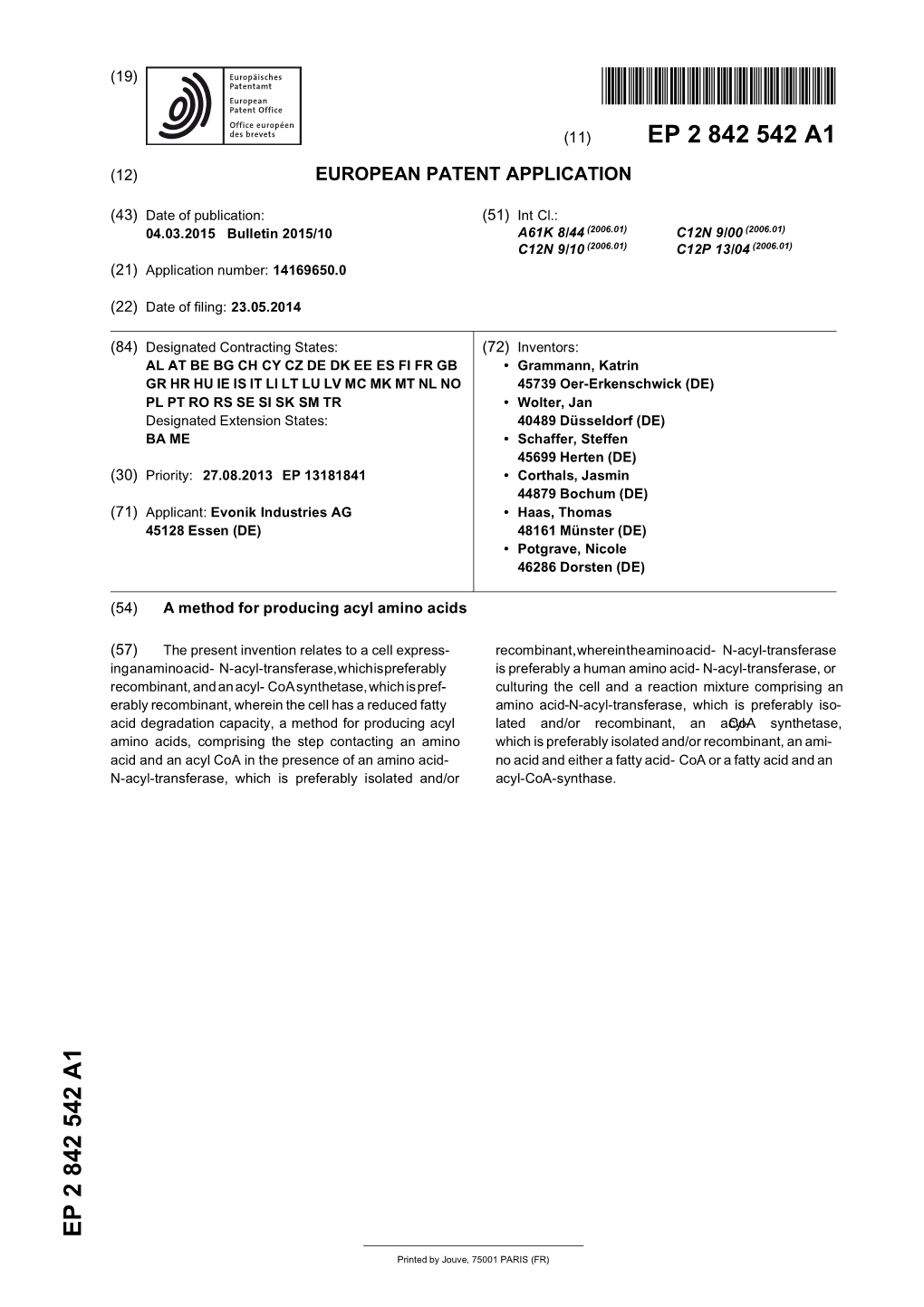 A Method for Producing Acyl Amino Acids