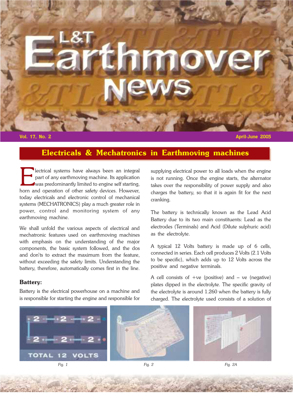 Electricals & Mechatronics in Earthmoving Machines