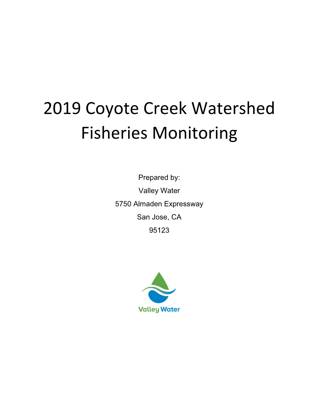 2019 Coyote Creek Watershed Fisheries Monitoring