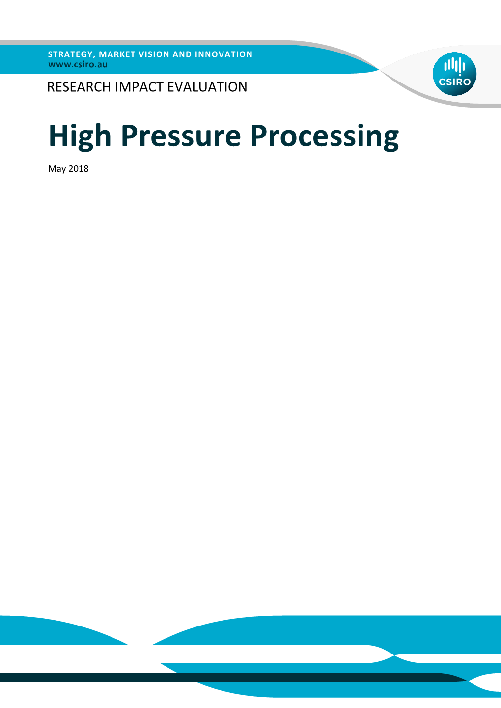 High Pressure Processing May 2018