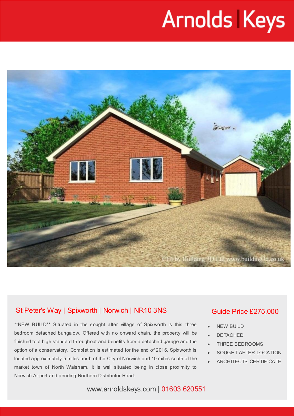 St Peter's Way | Spixworth | Norwich | NR10 3NS Guide Price £275,000