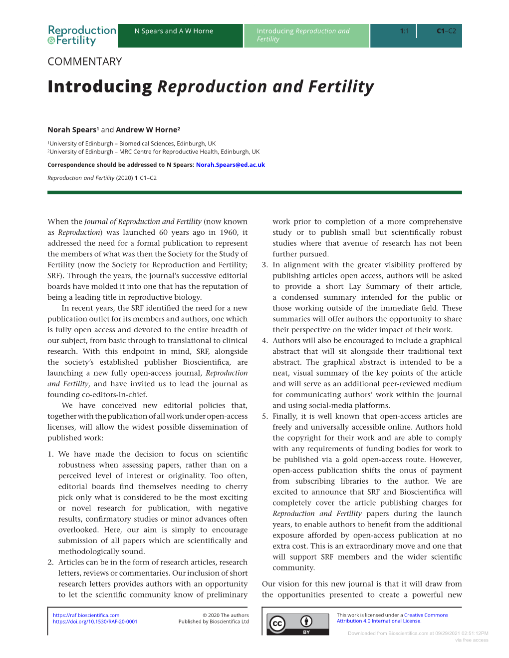 Introducing Reproduction and Fertility