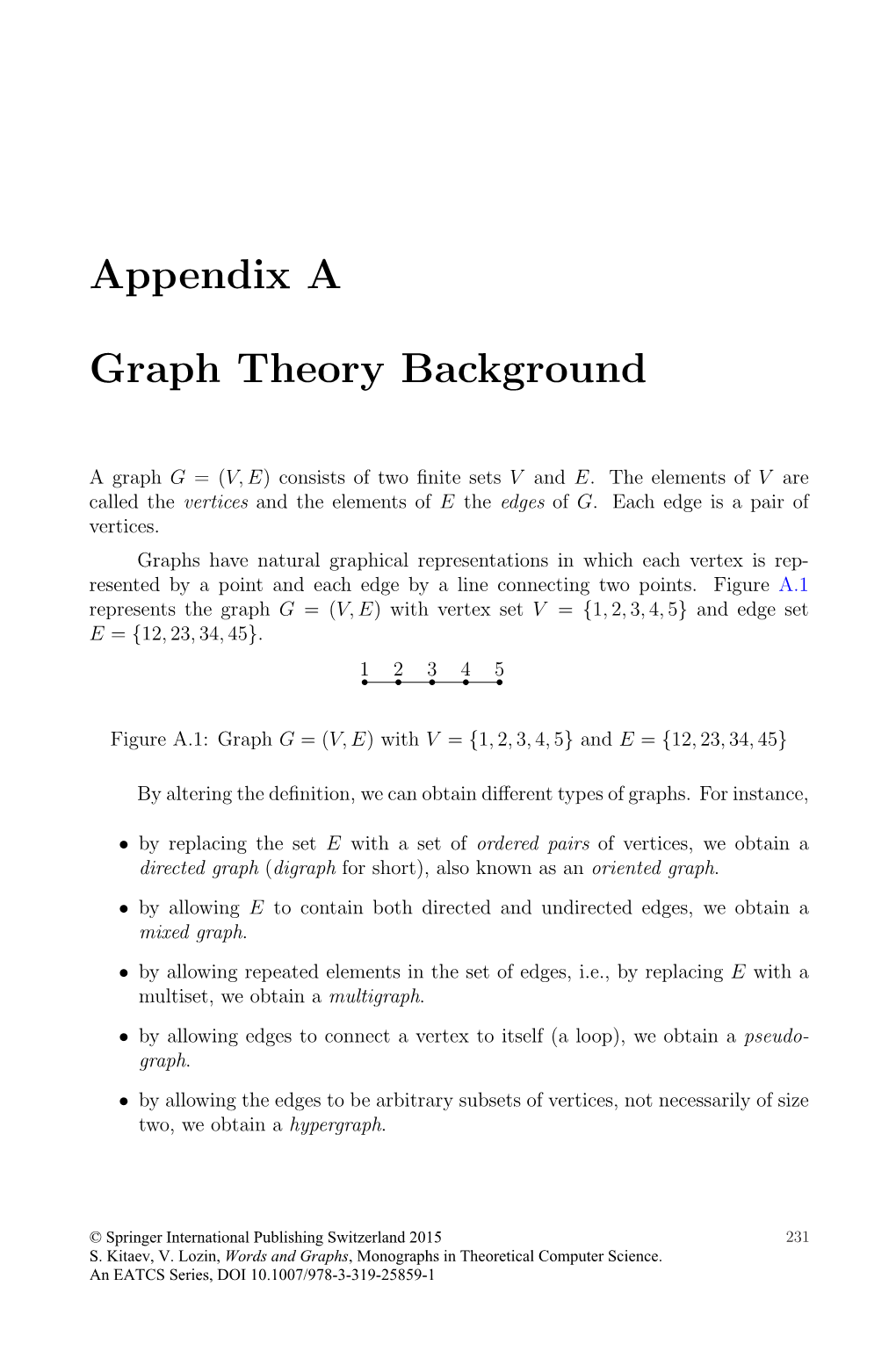 Appendix a Graph Theory Background