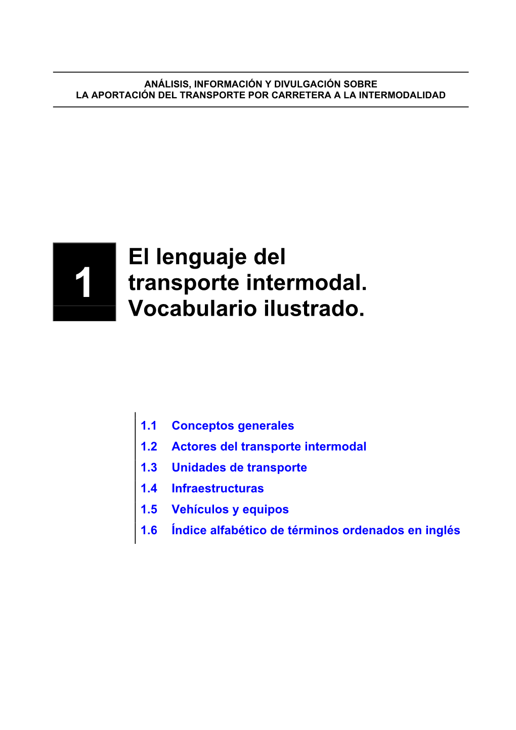 El Lenguaje Del Transporte Intermodal