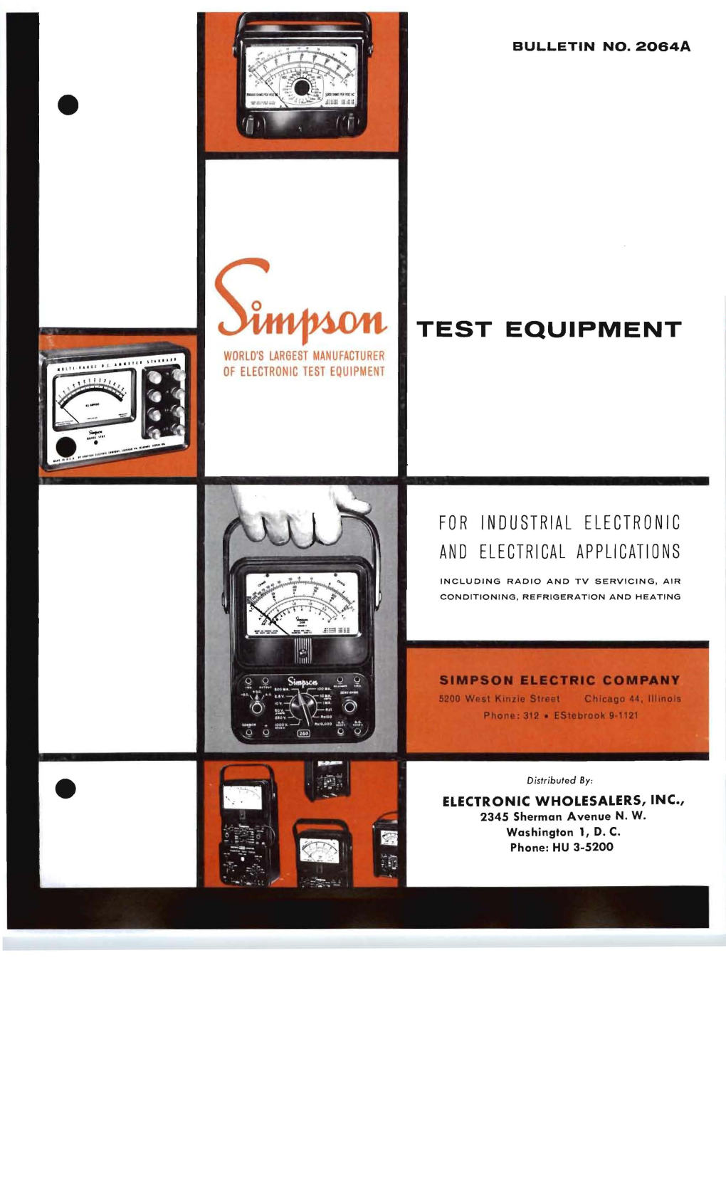 Simpson Test Equipment (Bulletin No. 2064A)