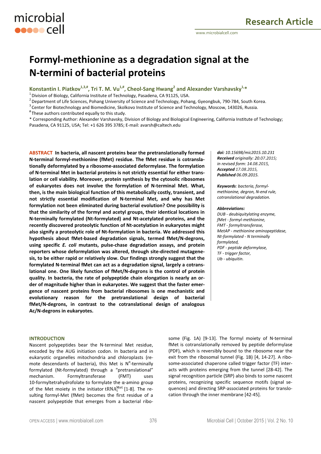 2015A Piatkov Microbial Cell