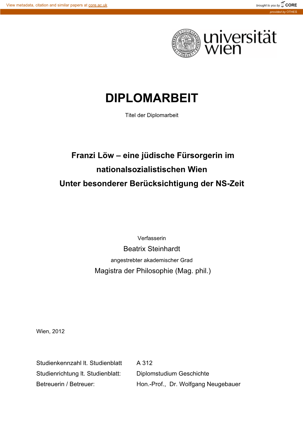 Diplomarbeit