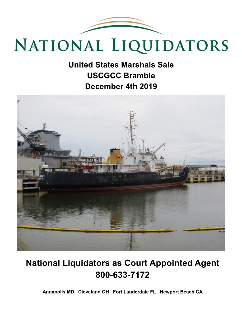 National Liquidators As Court Appointed Agent 800-633-7172