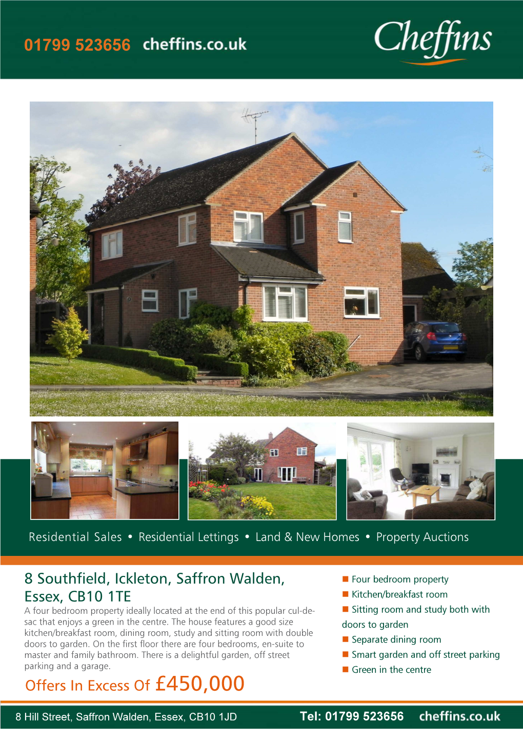 8 Southfield, Ickleton, Saffron Walden, Essex, CB10 1TE Offers in Excess