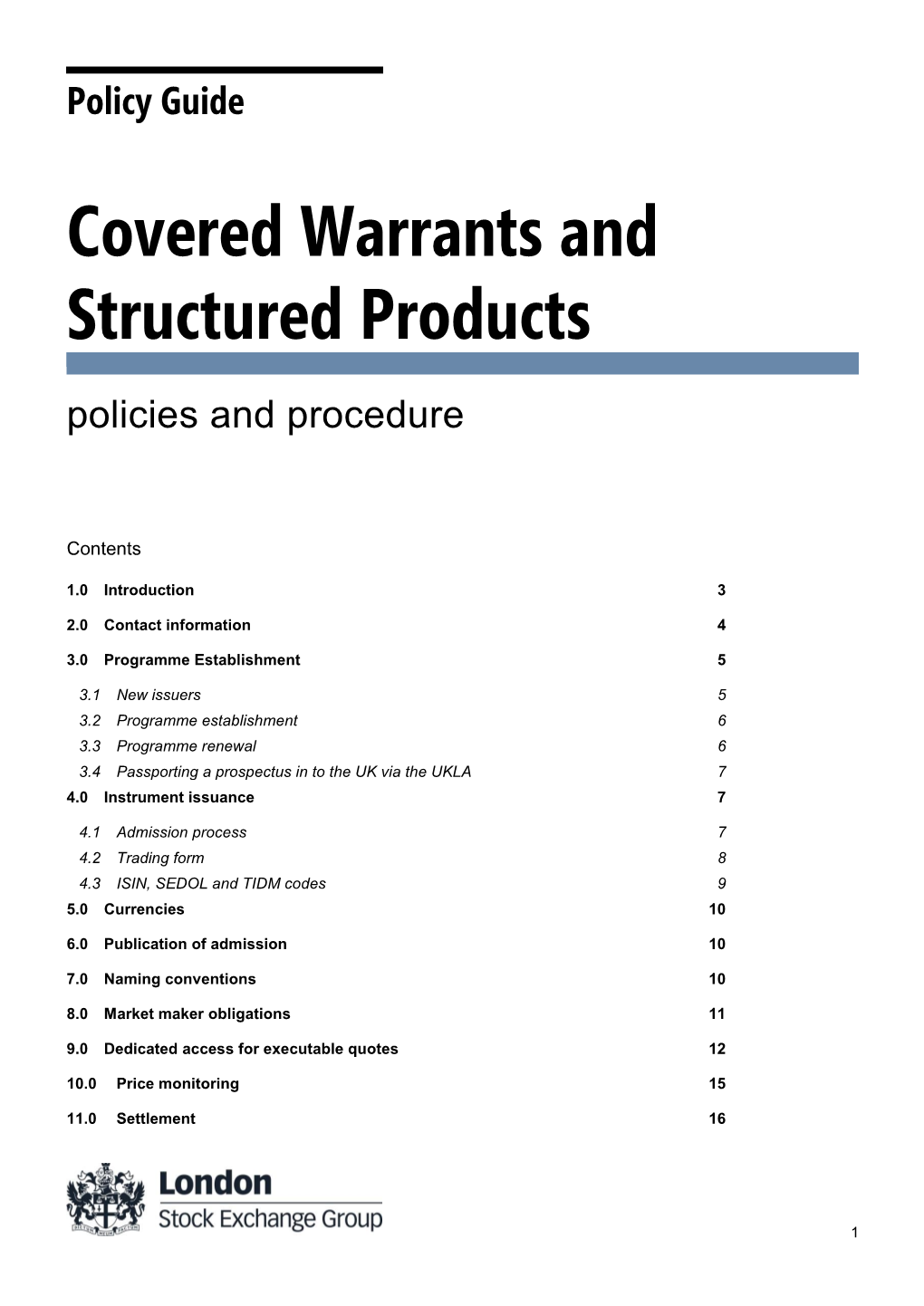 Covered Warrants and Structured Products