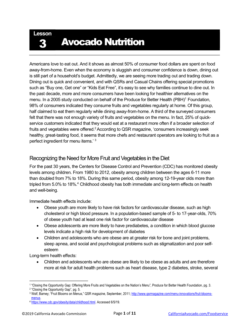 Avocado Nutrition