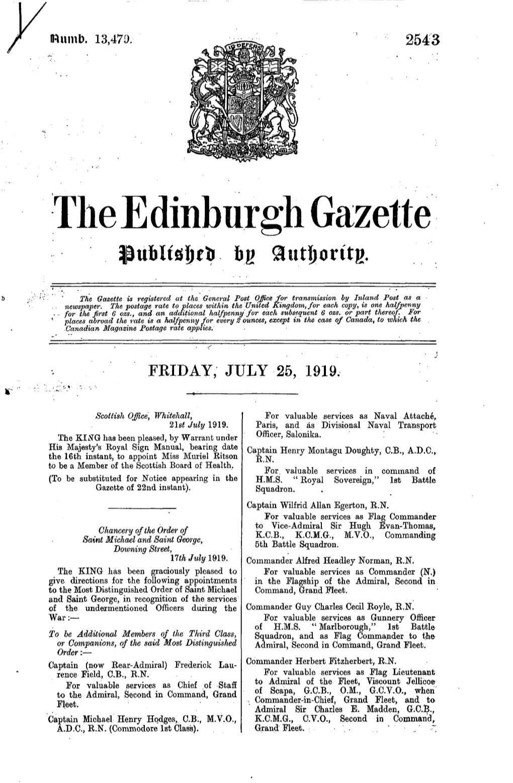 The E Dinburh Gazette