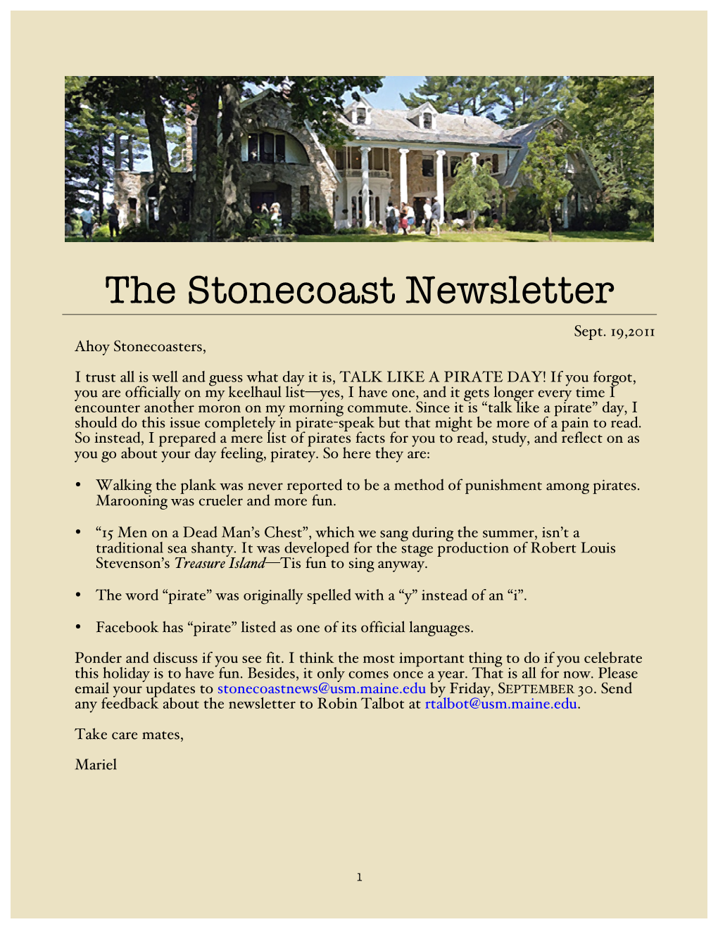 Newsletter 9-16-11-1